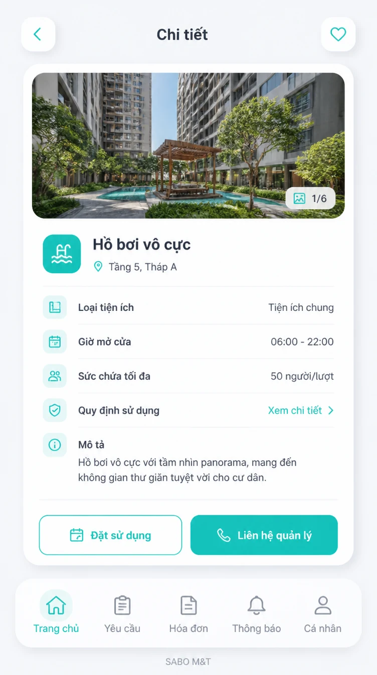 Giao diện mobile chung cư – tòa nhà — màn 8
