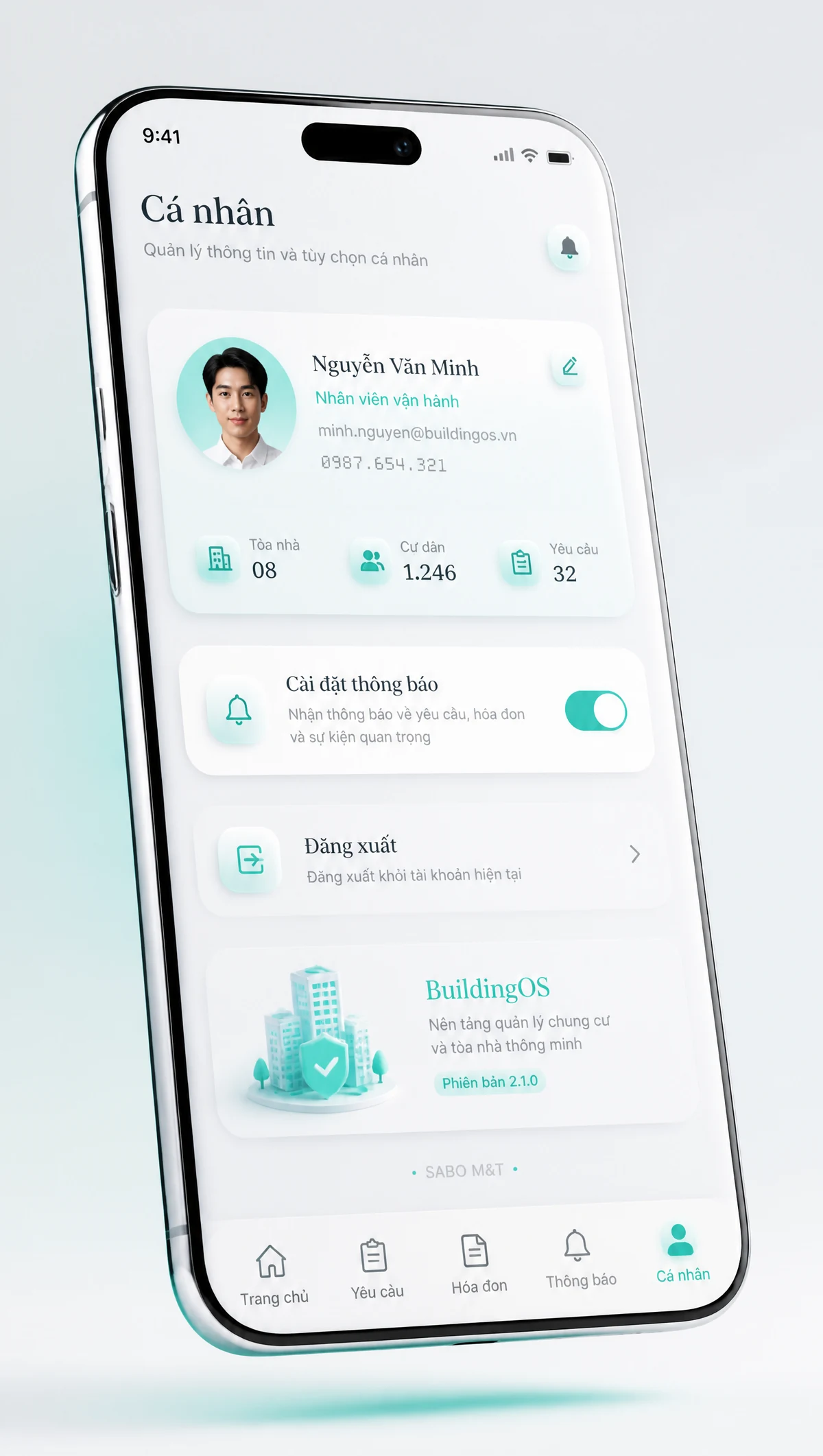 Giao diện mobile chung cư – tòa nhà — màn 5