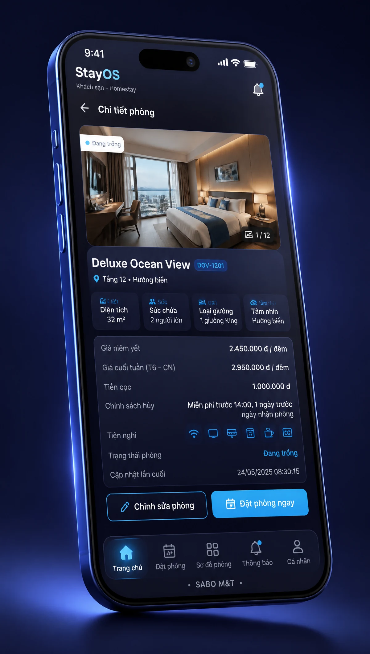 Giao diện mobile khách sạn – homestay — màn 3