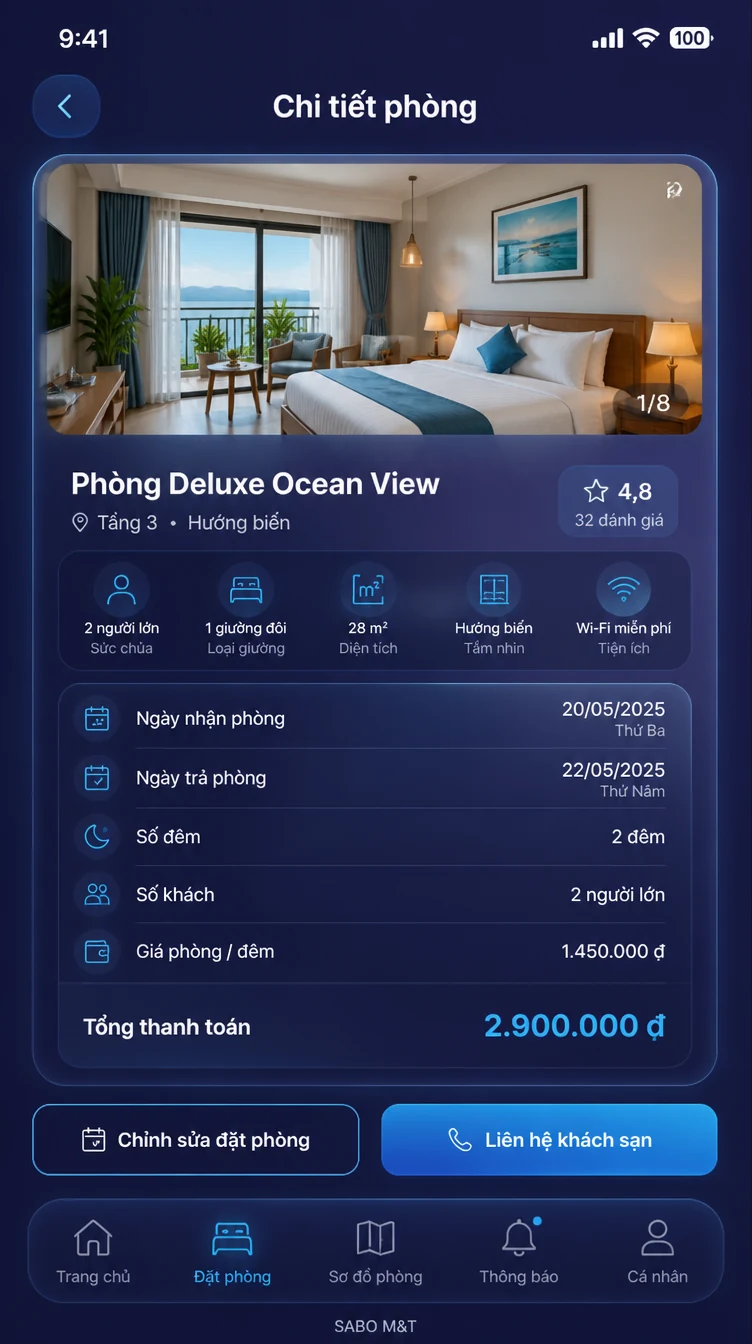 Giao diện mobile khách sạn – homestay — màn 8