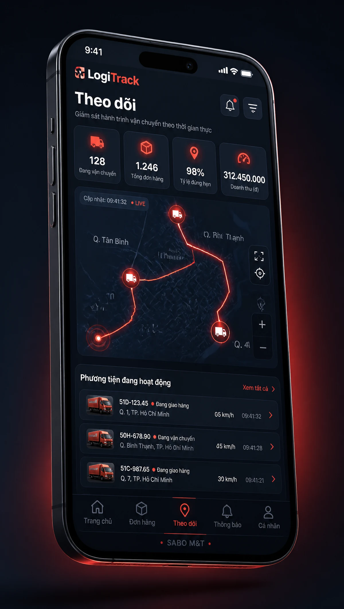 Giao diện mobile kho vận – logistics — màn 4