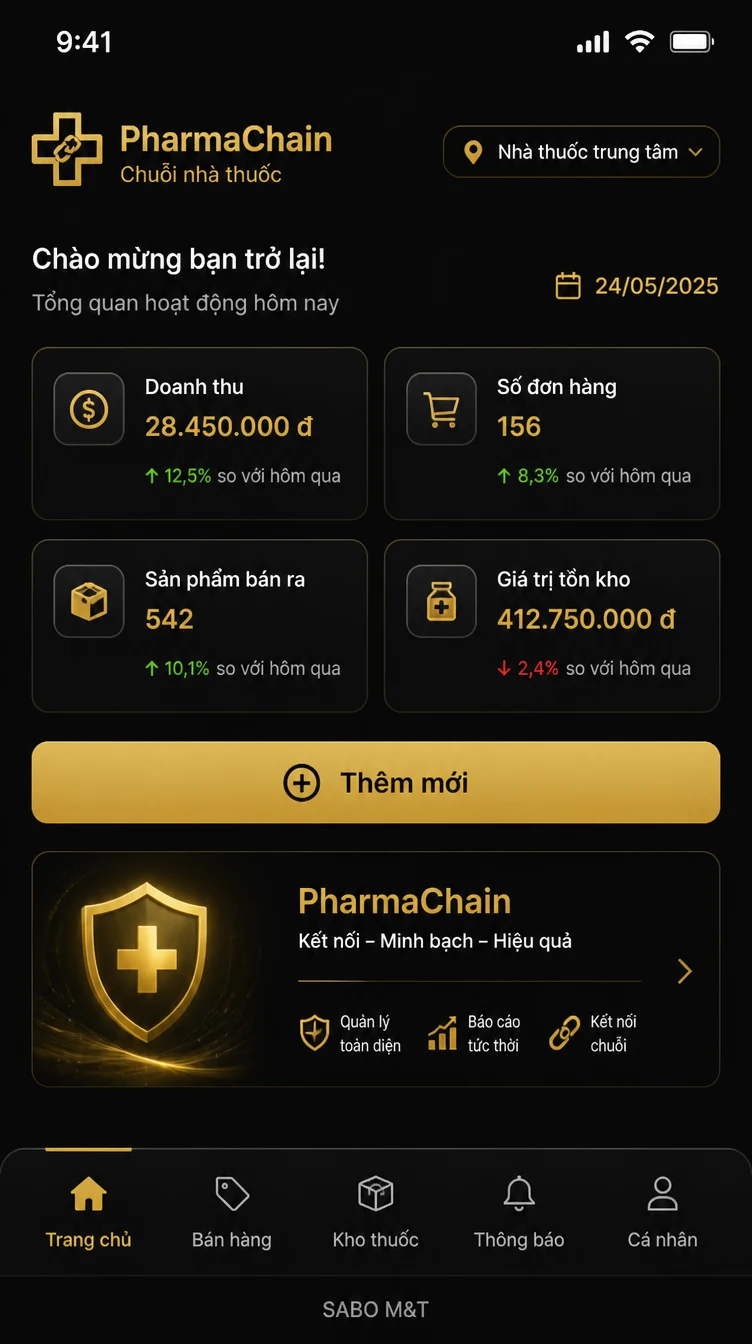 Giao diện mobile chuỗi nhà thuốc — màn 6
