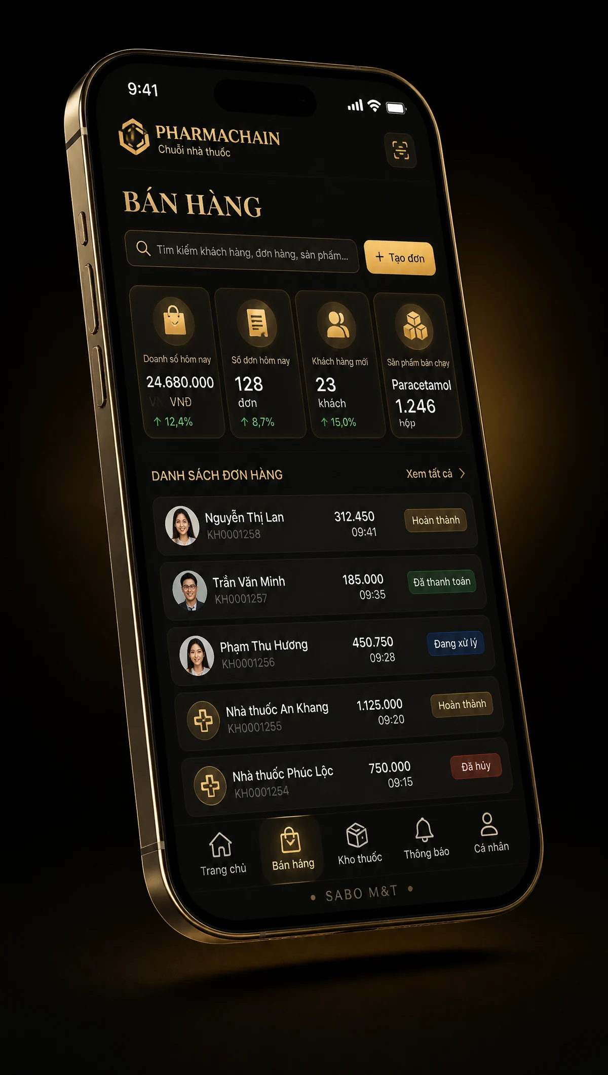 Giao diện mobile chuỗi nhà thuốc — màn 2