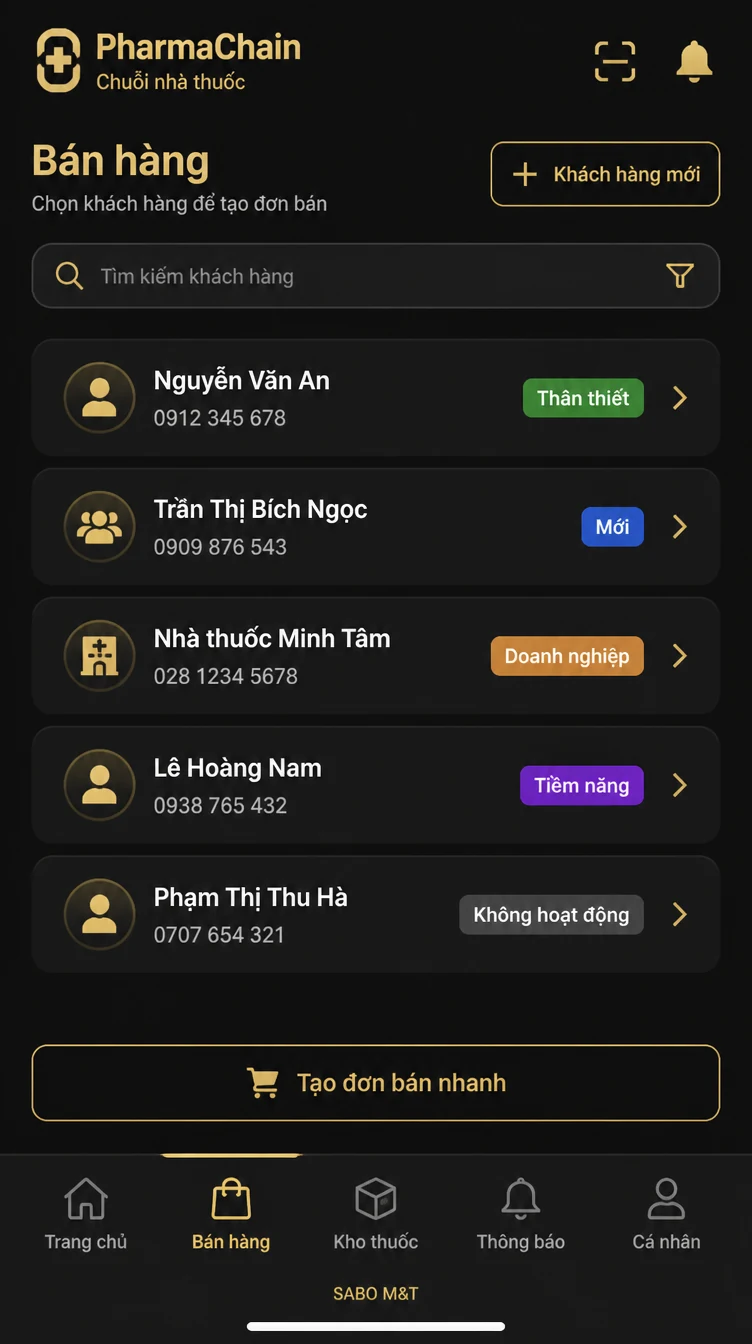 Giao diện mobile chuỗi nhà thuốc — màn 7