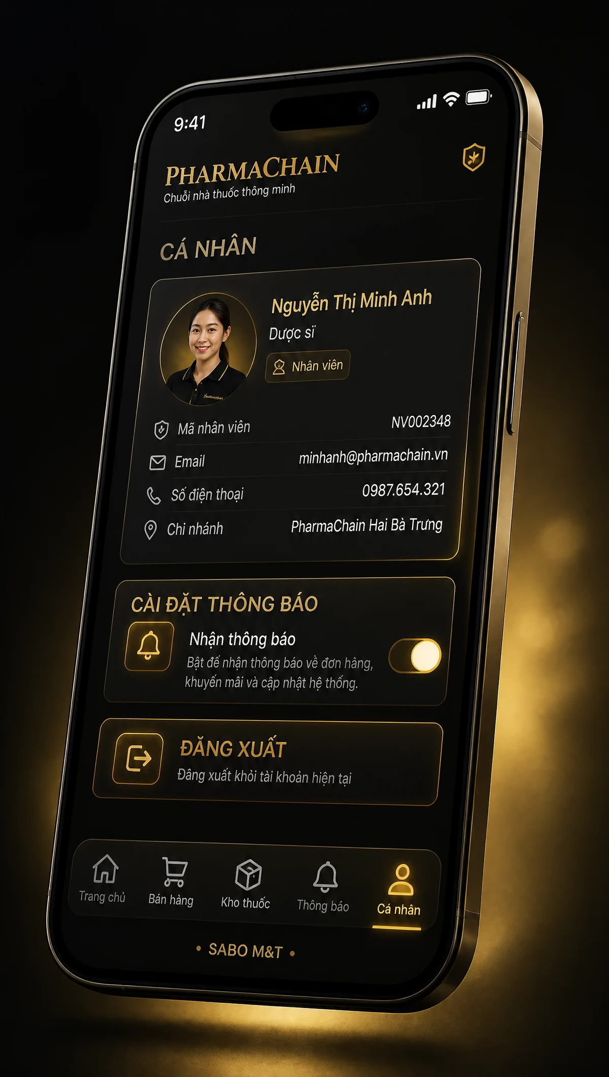 Giao diện mobile chuỗi nhà thuốc — màn 5
