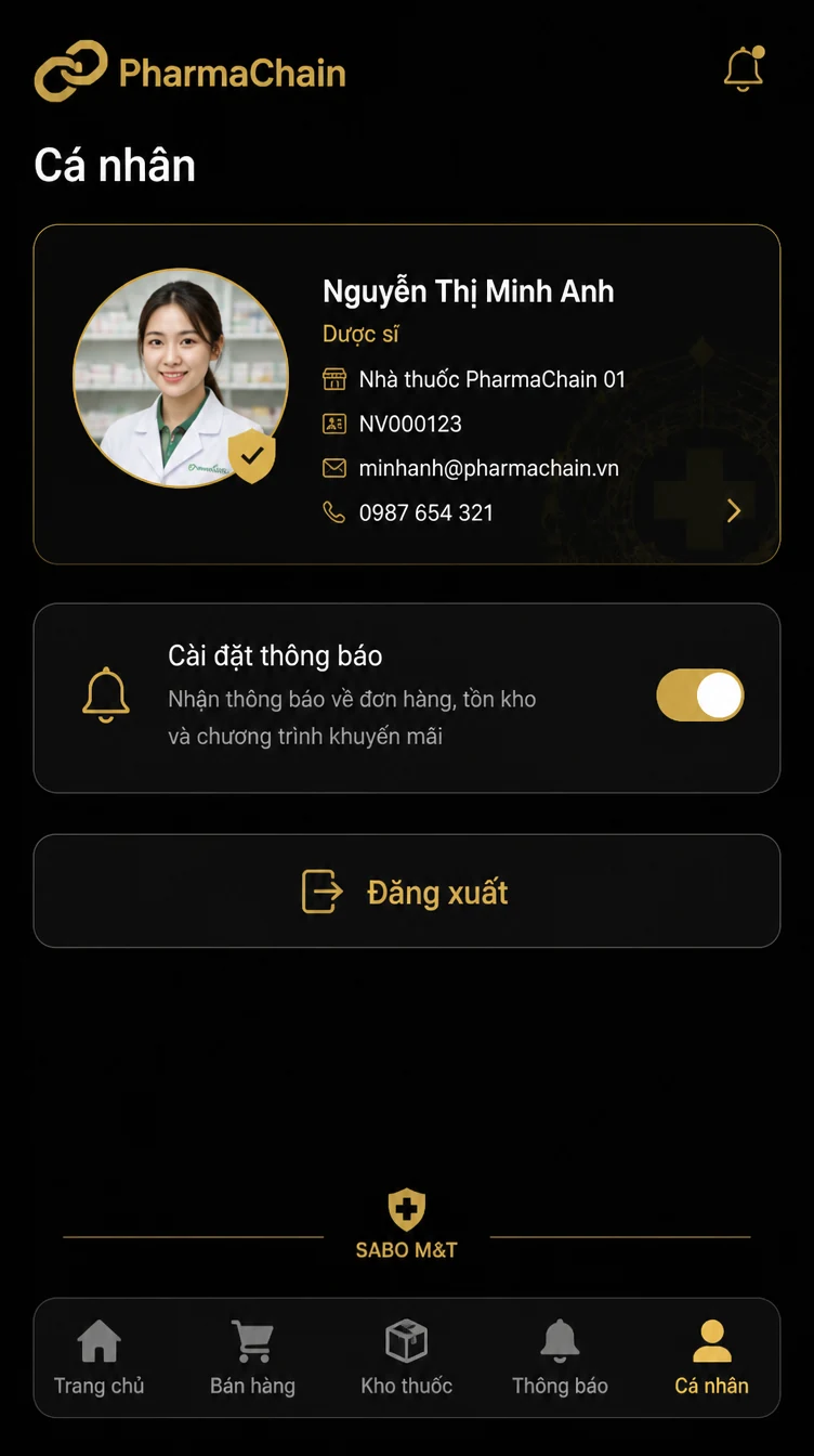 Giao diện mobile chuỗi nhà thuốc — màn 10