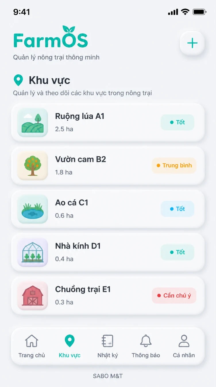 Giao diện mobile nông trại – trang trại — màn 7