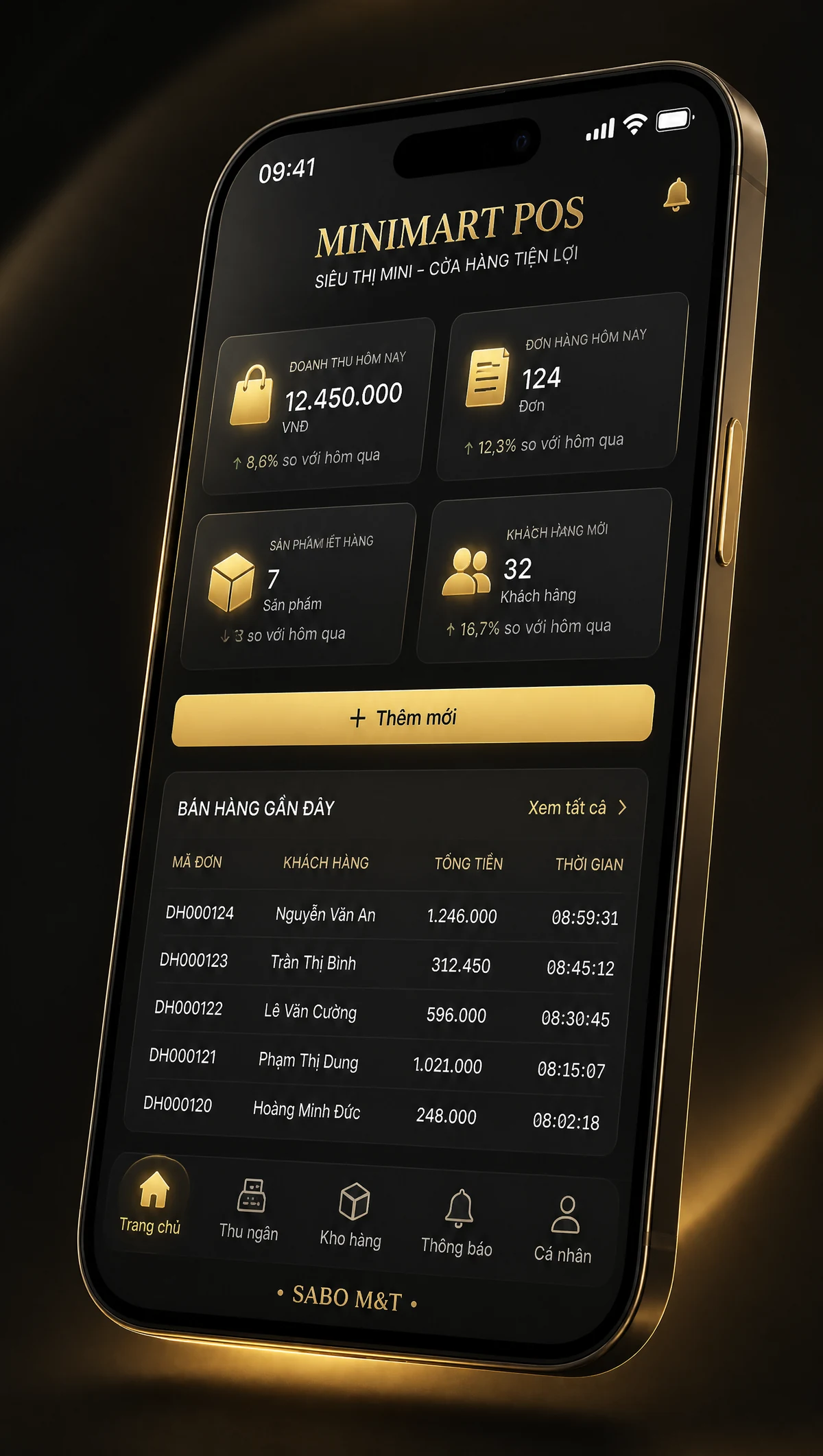 Giao diện mobile siêu thị mini – cửa hàng tiện lợi — màn 1