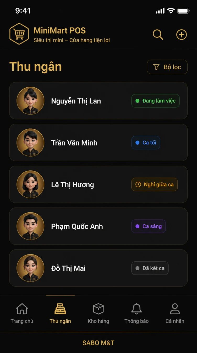 Giao diện mobile siêu thị mini – cửa hàng tiện lợi — màn 7