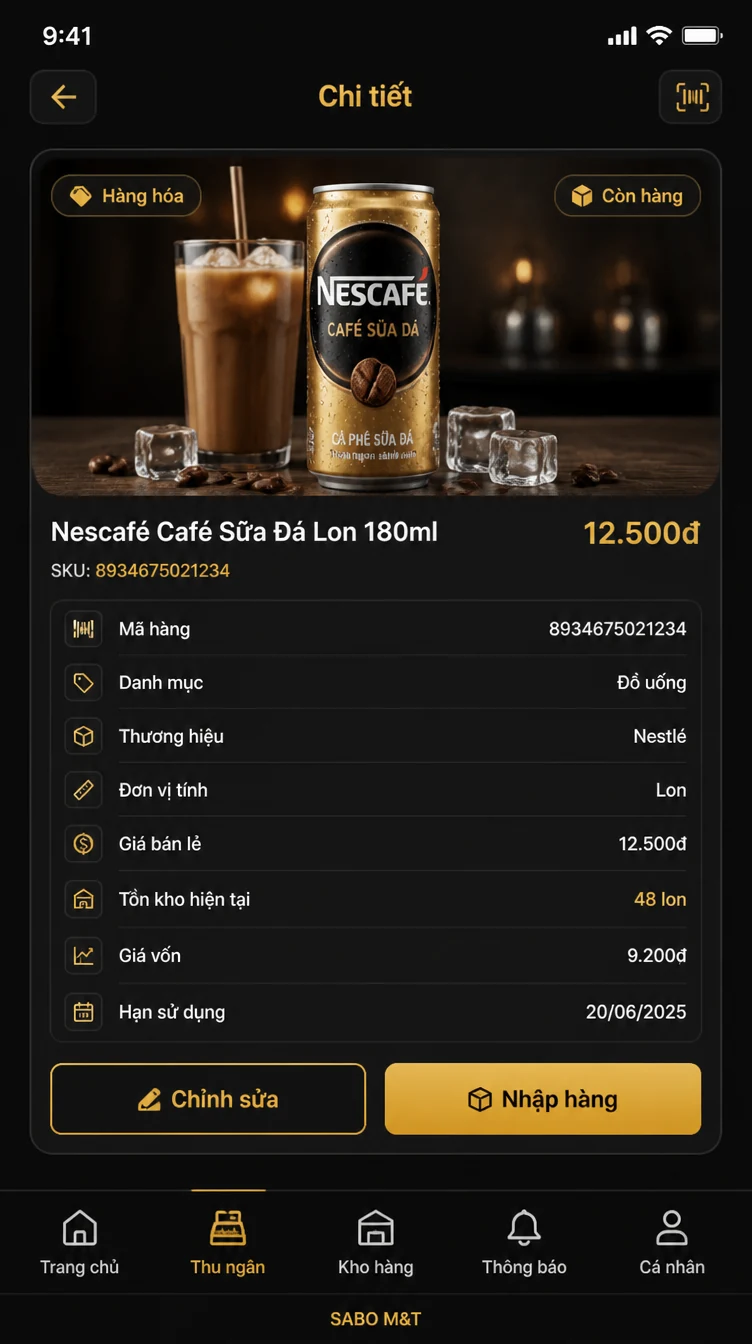 Giao diện mobile siêu thị mini – cửa hàng tiện lợi — màn 8